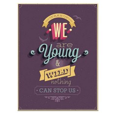인테리어포스터3 we are young