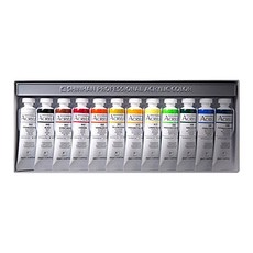 新韓火山口丙烯顏料套組為專業人士, 混色, 12色, 20毫升