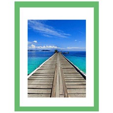 이코디 우드 팝 포토액자 A형, 그린