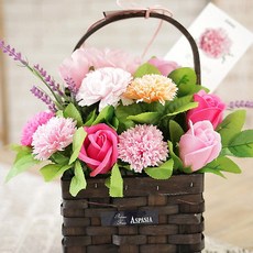 ASPASIA 充滿愛與尊敬的香皂花籃, 粉色的, 1個