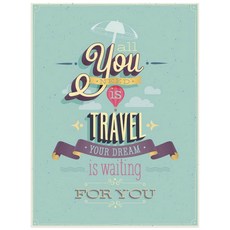 인테리어포스터3 all you need is travel