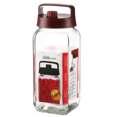 iLock 手把玻璃儲物罐, 2.1L, 1個