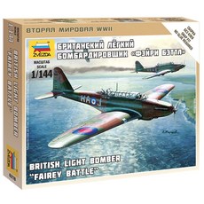 즈베즈다 1:144 British Light Bomber Fairey Battle 프라모델, 1개
