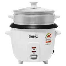 키친라이프 미니 전기밥솥 & 찜기 1-3인용, KLC-231WS