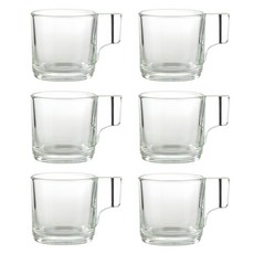 LUCKY GLASS Hands 義式濃縮咖啡玻璃杯 82ml, 單一顏色, 6個