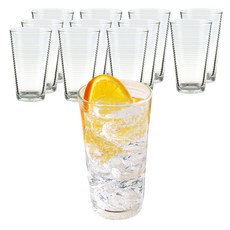 삼호유리 브이 스트라이프 유리컵 300ml, 12개입