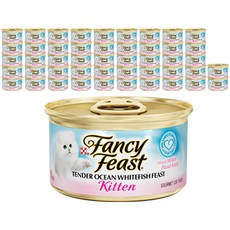 팬시피스트 텐더 키튼 주식캔, 흰살생선, 85g, 16개