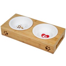 Morning Pet 狗狗原木餐具 2口 小, 1個, 4017