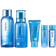 LANEIGE 蘭芝 HOMME男士活力保濕組 2入, 精華液150ml+乳液125ml+贈品3瓶, 1組