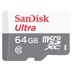 샌디스크 울트라 마이크로 SD메모리카드 80MB/s, 64GB, 1개