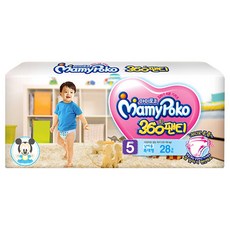 마미포코 360핏 팬티형 기저귀 남아용, 5단계, 28매