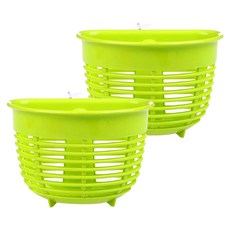 인터팝 다용도 주방 수납 바스켓 2p, 그린