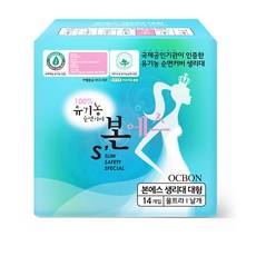 OCBON 本恩 金牌薄款蝶翼衛生棉, L, 14件, 1包