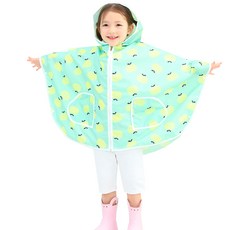 bebe chouette 蘋果印花斗篷雨衣