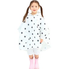 bebe chouette 孩童星星印花斗篷雨衣