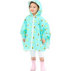 bebe chouette 孩童蜜蜂印花斗篷雨衣