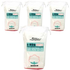 뷰티팝 순수 천연코튼 화장솜, 50개입, 4개