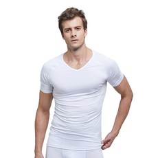 GearX 男士常規夏季短袖 V 領酷打底上衣