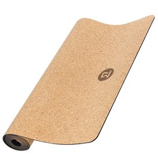 비핏 코르크 TPE 와이드대형 요가매트 6mm, 블랙, 1개
