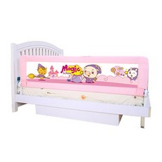 베이비비비지 유아용 침대 안전가드, 핑크마법사(1.5m)