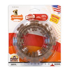 나일라본 듀라츄 링모양 메들리맛 강아지 장난감 23kg 이상, 1개