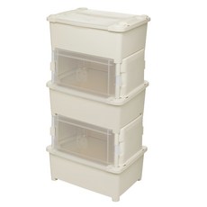紙尿褲收納架 3層不透明 L號, 象牙白