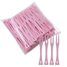 Bom91 彩色迷你叉子 粉紅色, 1入, 300個