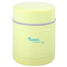 키친아트 소렐 머그형 죽통, 레몬색, 350ml