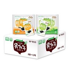 팜투패밀리 내 아이를 위한 유기농 건강한김 담백한 김 48p + 바삭한 김 48p, 조미김, 1세트