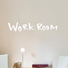 미니 캘리그라피 포인트스티커 work-R, 흰색