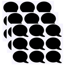 버터샵 말풍선 라벨 스티커, 25 x 19.5 cm, 3개