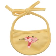 이츠독 강아지 턱받이 핑크 팬더 I XL, 노랑, 1개