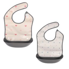 노르디코 킨더 턱받이, 겨울나무 + 핑크여우, 2개입, 1세트