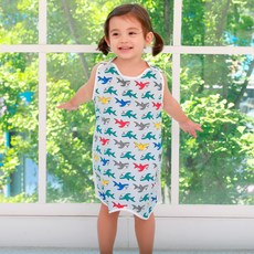 bebe chouette 孩童鯊魚印花網眼睡衣背心