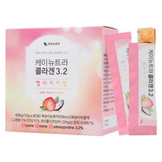 膠原蛋白果凍條 蜜桃味 42入, 630g, 1盒