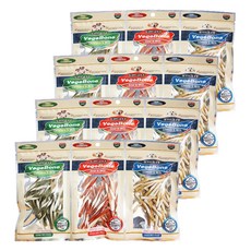 베게브랜드 강아지 스마트 베게본 미니스틱 간식 3종 세트, 우유 + 소고기 + 클로렐라, 4개