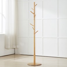 서우홈 원목 스탠드 옷걸이, 네츄럴