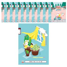 YOUNG ART 女童用小學8格國語筆記本, 隨機出貨, 20入