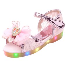 MAMITREE 女童熊貓LED涼鞋