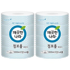 KleanNara 可綠納樂 ECO雙層大捲筒衛生紙, 300m, 4捲, 2袋