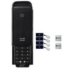 게이트맨 와이드 도어락 WK-22 + 카드키 4p + 스티커형 카드키 2p
