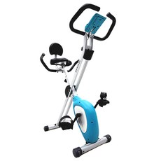 타이탄 스마트 접이식 실내 헬스 자전거, BC-2960, 블루