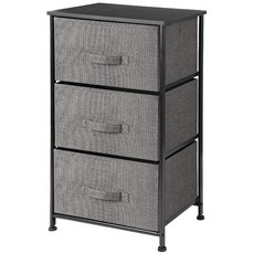 코끼리리빙 린넨 서랍장, 그레이, 3단