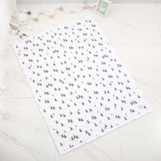 Coney Island 孩童人造纖維印花薄墊, 灰色 樹木款