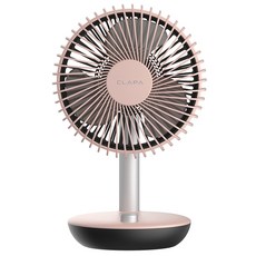 클래파 회전형 무선 탁상겸용 휴대용 선풍기, BFB-SF500E, Peach