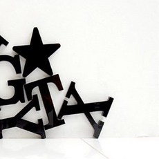 더하기 스탠딩 아크릴 블랙, X, 1개