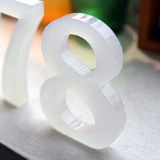 더하기 스탠딩 아크릴 화이트, 8, 1개