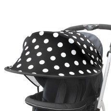 Manito Scandi推車遮陽篷, 圓點款(黑色), 1個