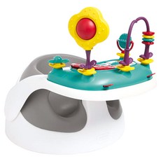 마마스앤파파스 베이비 스너그 아기의자 + 트레이완구, 그레이