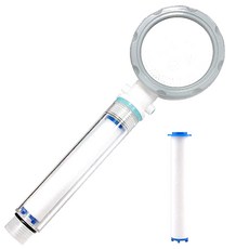 백구몰 필터샤워기 화이트 + 필터 2p, 1개
